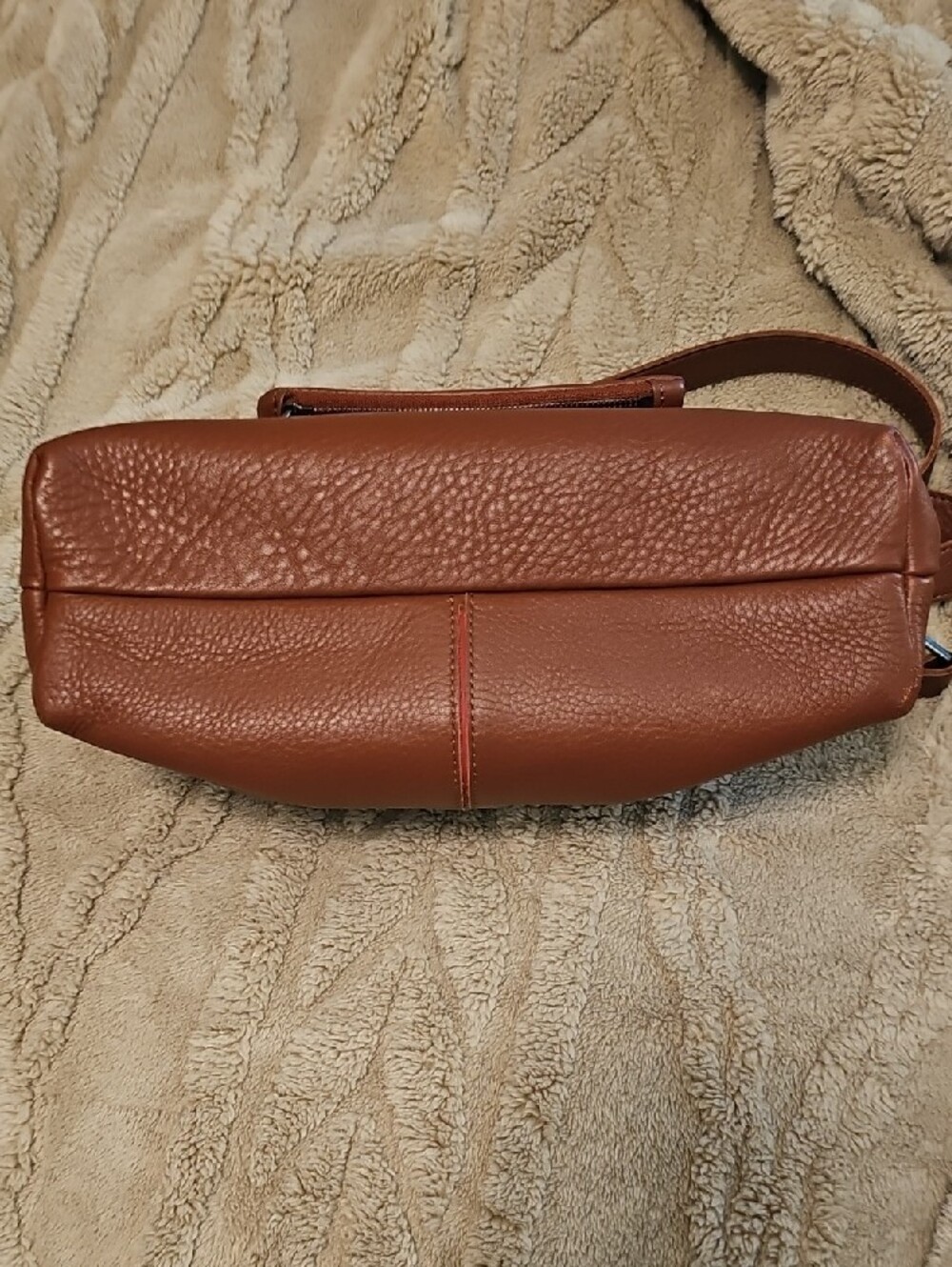 Hammitt Cognac Pebbled Leather Crossbody with Stud Accents - Picture 7 of 7